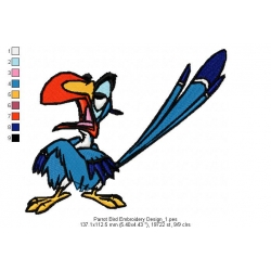 Parrot Bird Embroidery Design 1